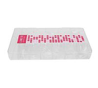 Tomotato 500 Uñas Postizas Cobertura Total Stiletto Largo, Puntas de Uñas Transparentes Tamaños 0-9 Material ABS para Uso Profesional Salones de Uñas y Arte en Uñas DIY
