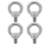 Tomotato Anilla de Elevación de Acero Inoxidable, 4 Piezas Tornillo Ojo con Rosca Macho para Maquinaria, Anilla de Elevación para Equipos de Amarre (M12)