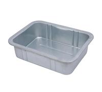 Tomotato Bandeja Recogedor Aceite Motocicleta, Capacidad 3L Dimensiones 28x21x8cm Material Hierro Galvanizado para Cambio Aceite Coche Motocicleta