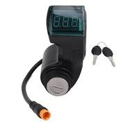 Tomotato Bloqueo de Interruptor de Manillar, 3 Pines Scooter Electric Scooter Bloqueo de Interruptor de Manillar con 2 Teclas, Pantalla Digital, Accesorios de Agarre del Acelerador para M5