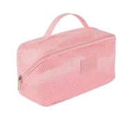 Tomotato Bolsa de Malla para Maquillaje y Artículos de Aseo Transpirable para Viaje (Pink)