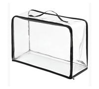 Tomotato Bolsa Protectora Transparente PVC para Bolsos, Organizador de Almacenamiento con Cremallera y Asa para Armario Viaje Maquillaje Aseo, Funda Protectora contra Polvo