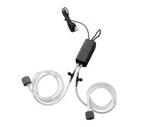 Tomotato Bomba de Aire de Acuario USB Portable Silencio Silencio Doble Mini Aquarium Aire Bomba de Aire Pescado Bomba de Aire de oxígeno Aector de oxígeno para Peces (Negro)