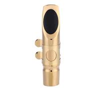 Tomotato Boquilla de Saxofón EB Alto 6C, Boquilla de Latón Profesional con Almohadillas, Accesorios de Saxofón Estable para Principiantes, Instrumento Musical Portátil