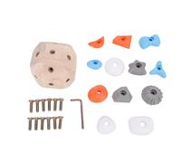 Tomotato Boulder Block Toy, Juguete de escalada portátil con 12 clavijas de resina para entrenamiento de fuerza y precisión en dedos, kit multifuncional con tablero de densidad y P