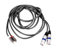 Tomotato Cable Audio 2 a 2 XLR Macho, Cable de Audio Flexible PVC 3 metros para Conectar Dispositivos de Audio de Home Theater, Conexion Equipos de Sonido