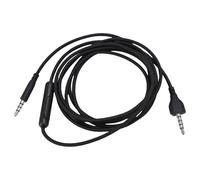 Tomotato Cable para auriculares con micrófono, cable audible 3.5mm a 3.5mm macho, núcleo OFC, conectores chapados en oro, 1.8M para AW920H AW720H AW520H AW320H ATH-GL3 ATH-GDL3 Hes