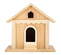 Tomotato Caja Nido Pájaros Madera, Casa Aves Decoración Jardín Exterior con Cuerda Colgar, para Loro Golondrina y Aves Silvestres