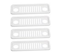 Tomotato Caja Organizadora de Cables, 4 Piezas Rack Almacenamiento con Rejilla Ventilación para Torre Computadora, Herramienta Enfriamiento Disipación Calor Material ABS para Escri (Blanco)