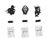 Tomotato Calavera Decoración Coche Halloween, Clip Ventilación Aromático 3 Unidades para Auto y Hogar, Accesorios Decorativos Festivos con Diseño de Cráneo, s Temáticos para