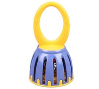 Tomotato, Campana de Percusión Musical con Mango, Instrumento de Sonajero para Entrenamiento de Ritmo y Juego Musical, Juguete Educativo para Actividades Rítmicas y Desarrollo (W213 Amarillo y Morado)