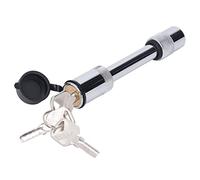 Tomotato Cerradura de Enganche de 5/8" para Remolque, Pasador de Enganche de Bloqueo Estilo Barra de Acero Inoxidable con 3 Llaves, Candado Receptor para Remolque, Camión, Coche y Barco