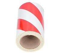 Tomotato Cinta Reflectante Impermeable, Adhesiva Autoadhesiva de Gran Visibilidad en Noche o Bajas Condiciones de Luz, 20 cm x 30 m PET para Señalización Vial, Vehículos