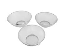 Tomotato Colador de Malla de Acero Inoxidable 3 Piezas, Coladores de Cocina Profesionales 8.7in 9.4in 10.2in para Pasta, Arroz, Frutas y Verduras