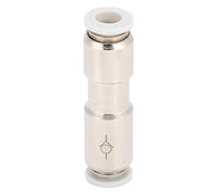 Tomotato Conector de Tubería Metálico de Conexión Directa, Enchufe Rápido para Tubo de Aire, Conector de Aire para Difusor, 6mm, 0.15-1.0MPa, para Acuario