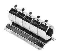 Tomotato Contador de Cuenta Manual, 4 Dígitos 5 Unidades Contador de Clicker de Acero Inoxidable Contadores Mecánicos Manuales Herramientas de Hardware de Cuenta