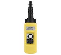 Tomotato Control de Polipasto de Grúa, Interruptor de 2 Botones, Controlador Colgante de Elevación, Polipasto de Cadena de Grúa, Botón Pulsador, Interruptor de Subida y Bajada, Estación de Control