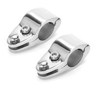 Tomotato Corredera de Quijada Abisagrada para Bote, 2 Piezas Acero Inoxidable, Accesorios de Hardware Marino para Embarcaciones (20mm)