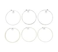 Tomotato Cuerdas de Bajo Metal 6 Piezas con Extremo de Bola, Set de Cuerdas para Guitarra y Bajo, Accesorio para Instrumentos de Cuerda, para Reemplazo y Músicos