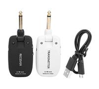 Tomotato de Transmisor de Audio Inalámbrico para Guitarra, de Transmisor de Audio Inalámbrico para Guitarra 2.4GHz 6.35mm 24bit/48KBz, conector giratorio 180°, bate