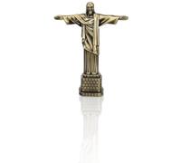 Tomotato Estatuilla de Jesús, Estatua de Cristo de Brasil, Modelo Estatua de Metal, Arte Cristiana Reproducción, para Decoración del Hogar, Escritorio, Dormitorio
