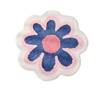 Tomotato Flower Shaped Rug, Carpet Flower Shape Absorbent Thickened Doormat, Carpeting, Table Area Rug for Home Living Room Bathroom, 60 X 60cm (3#)