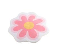 Tomotato Flower Shaped Rug, Carpet Flower Shape Absorbent Thickened Doormat, Carpeting, Table Area Rug for Home Living Room Bathroom, 60 X 60cm (1#)