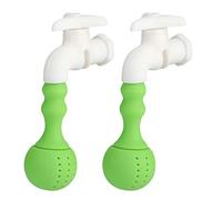Tomotato Infusor de Té con Filtro de Silicona, Forma Grifo para Oficina y Hogar, Colador Reutilizable con Bayoneta, Material Resistente al Calor hasta 250℃, 2 Piezas