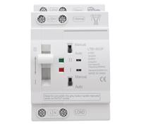Tomotato Interruptor Automático de Transferencia de Energía Doble, Interruptor de Transferencia de Potencia ATS de 63A 2P para Riel DIN, para Centros Comerciales