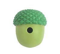 Tomotato Juguete para Perros con Forma de Bellota, Bola dispensadora interactiva de Alimentos para Mascotas a Prueba de mordeduras con Rompecabezas para estimulación Mental y Control (Verde)