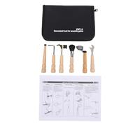Tomotato Kit de 6 Herramientas Mantenimiento Guitarra, Martillo Multifuncion Limpiador Polvo Llave Almas Ajustador Cuerdas para Guitarra Violin Instrumentos Metal