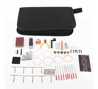 Tomotato Kit de Herramientas para Mantenimiento de Guitarra, Juego Profesional para Reparación con Pines Puente y Llave Hexagonal, Accesorios para Cambiar Ajustar Afinar Cuerdas, p