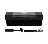 Tomotato Kit de Limpieza para Discos de Vinilo, Cepillo antiestático Premium con 2 cepillos y Herramienta 125x30x45 mm plástico Tocadiscos y coleccionistas de música