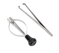 Tomotato Kit de prensador de Mano para Reloj, Herramienta de reparación de Reloj, Elevador de prensatelas de Mano, 2 uds.