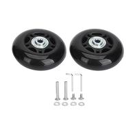 Tomotato Kit de Reemplazo de Ruedas de Equipaje, Ruedas Giratorias de Goma Universales de 2 Piezas con Herramienta de Instalación (68x24mm)