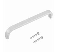 Tomotato Manija de Puerta de Aleación de Aluminio, Acabado Mate para Muebles de Cocina y Gabinetes, Varias Longitudes Disponibles para Armarios y Puertas (128mm sólida)