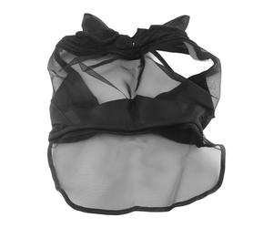 Tomotato Máscara Protectora para Moscas Caballos, Rejilla Suave Cobertura Facial Alargada Orejas Protección Insectos Material Ultraligero para Rutas Senderismo Todas Razones Estaci (Metro)