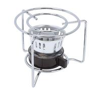 Tomotato Mini Estufa de Alcohol, Quemador de Alcohol Sólido Portátil para Exteriores de Acero Inoxidable con Estante, Soporte Estufa de Calefacción Ligera para Acampar, Senderismo, Picnic