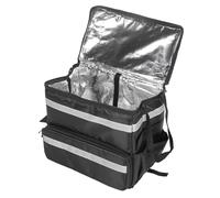 Tomotato Mochila para Reparto de Comida, Bolsas Isotérmicas de Tela Oxford Expandible Bolsa Grande para Pizza con Bolsillos de Malla para Reparto Bicicleta Camping Playa