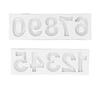 Tomotato Molde de Silicona para Números 0-9, Molde Reutilizable Resistente al Calor para Decorar Cupcakes, Galletas, Chocolate, Velas, Velas de Cumpleaños, Fabricación de Velas