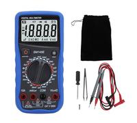 Tomotato Multímetro Digital LCD 4.5 Dígitos, Probador Multifunción para Medición de Voltaje AC/DC, Corriente, Resistencia, Capacitancia, NCV, Diodo, Continuidad con Soporte Ajustab