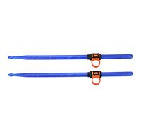 Tomotato, Palillos de Batería de Plástico con Fundas de Silicona para Dedos, Kit de 2 Palillos y 2 Fundas, Instrumento de Percusión, Accesorio de Batería para Principiantes, Aprend