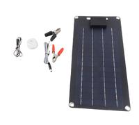 Tomotato Panel Solar 50W 12V Monocristalino, Cargador USB Dual para Batería de Vehículo y Móvil, para Camping, Caravanas, y Actividades al Aire Libre