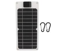 Tomotato Panel Solar Monocristalino 8W 5V USB, Carga Rapida Eficiente Alta Resistencia Agua Impacto, Para Auto Bote Caravana Trailer