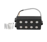 Tomotato Pastilla de guitarra eléctrica doble bobina para bajo de 5 cuerdas, diseño de varilla variable 4 núcleos estilo abierto para bajos