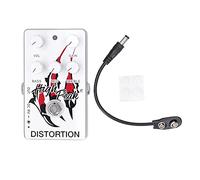 Tomotato Pedal de Distorsión para Guitarra Electrónica, Control de Ganancia Alta con Ecualizador Activo 3 Bandas, Tamaño Compacto para Músicos y Guitarristas