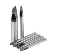 Tomotato Perforadora Hueca de Cuero de 9 Piezas, Perforadora Ovalada de Acero al Carbono, Perforadora de Cuero, Kit de Perforadora de Forma Ovalada para Correa de Reloj, Cinturón de Lona de 2 mm