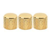 Tomotato Perillas Guitarra Eléctrica Control Volumen, Juego 3 Piezas Metal para Bajo y Guitarra, Accesorio Reemplazo Directo, 2 Colores Opcionales, Duradero y Resistente (Gold)
