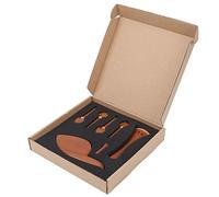 Tomotato Piezas de Violín con Soporte de Barbilla, Puntal y Cordal de Madera, Juego de Accesorios 4/4, Clavijas de Afinación en Palo de Rosa para Mantenimiento y Reemplazo de Instr