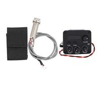 Tomotato Preamplificador de Guitarra, Ecualizador de 3 Segmentos para Pastillas con Pantalla LCD, Control de Volumen Graves Medios Agudos, Modos Automático y Manual para Accesorios